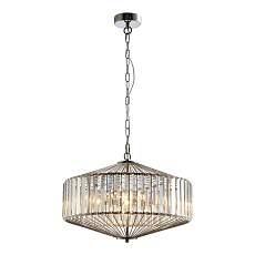 Подвесной светильник Crystal Lux Fiesta SP5 Chrome/Transparente 1