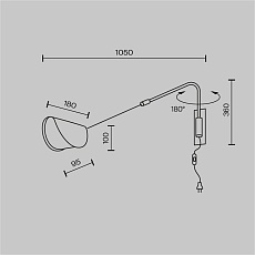 Бра Maytoni Mollis MOD126WL-01B1 4