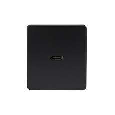 Розетка ROUND HDMI с/у оникс KRANZ KR-78-0730-3