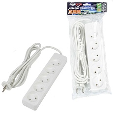 Удлинитель Uniel Ultra 5гн х 3м б/з S-CU5-3 White UL-00009990 1