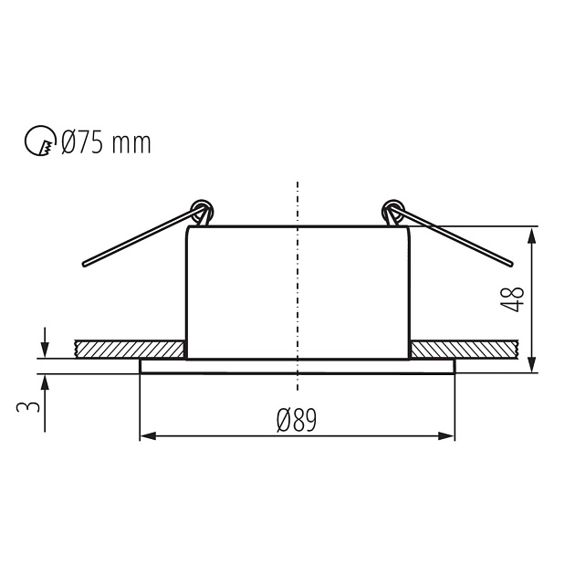 Точечный светильник Kanlux GLOZO DSO B/W 36219 Фото № 2