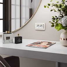 Розетка двойная с заземлением Werkel белый W1172001 4690389155352 4