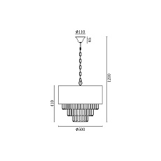 Подвесная люстра Vele Luce Fata VL3173P07 5