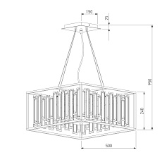 Подвесная люстра Bogates Cella 377/6 Strotskis 2