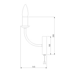 Бра Eurosvet Santi 60139/1 хром 2