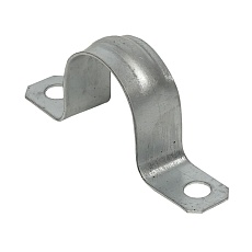 Скоба металлическая двухлапковая d25-26 мм (10 шт) EKF PROxima sm-2-25-26-r