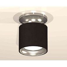 Комплект накладного светильника Ambrella light Techno Spot XS7402080 SBK/PSL черный песок/серебро полированное (N7927, C7402, N7023) 1