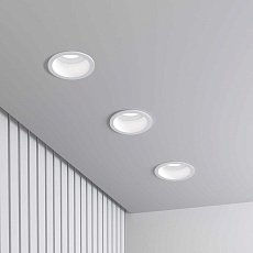 Встраиваемый светильник Elektrostandard Hide 25008/01 GU10 белый a064262 3