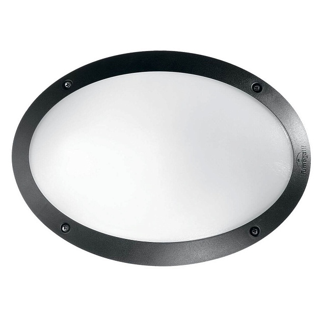 Уличный настенный светильник Ideal Lux Maddi-1 AP1 Nero 096704 Фото № 1