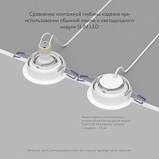 Встраиваемый светильник Denkirs Halo / Хало DK2060-WH 4