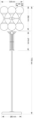 Напольный светильник KUTEK BARI BAR-LS-3(ZM) 2