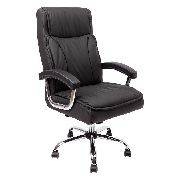 Кресло руководителя AksHome Natan черный, экокожа 79326 изображение 1 Кресло руководителя AksHome Natan черный, экокожа 79326 Фото № 1