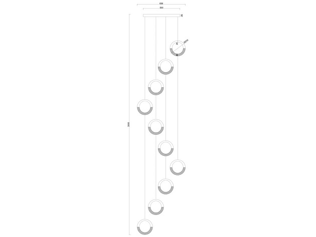 Подвесная светодиодная люстра Arte Lamp Montana A7777SP-10GO изображение 2 Подвесная светодиодная люстра Arte Lamp Montana A7777SP-10GO Фото № 2