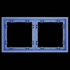 Рамка пластиковая S70 на 2 поста, (деним) Voltum VLS100215
