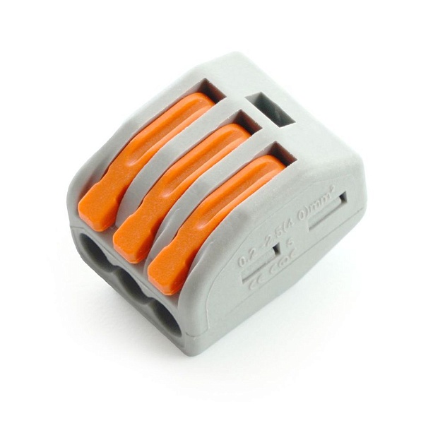 Клемма строительно-монтажная 3-проводная Stekker, LD222-413 32397 изображение 5 Клемма строительно-монтажная 3-проводная Stekker, LD222-413 32397 Фото № 5