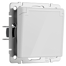 Розетка Werkel с заземлением, с защит. крышкой и шторками W1171241 4690389197338