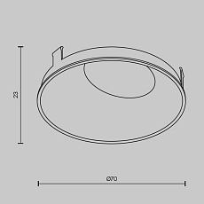 Декоративная рамка-отражатель Maytoni Technical Wise Ring057-10-MG 2