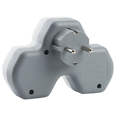 Разветвитель сетевой с 2хUSB Stekker 2гн с/з ADP16-14-20 32872 2