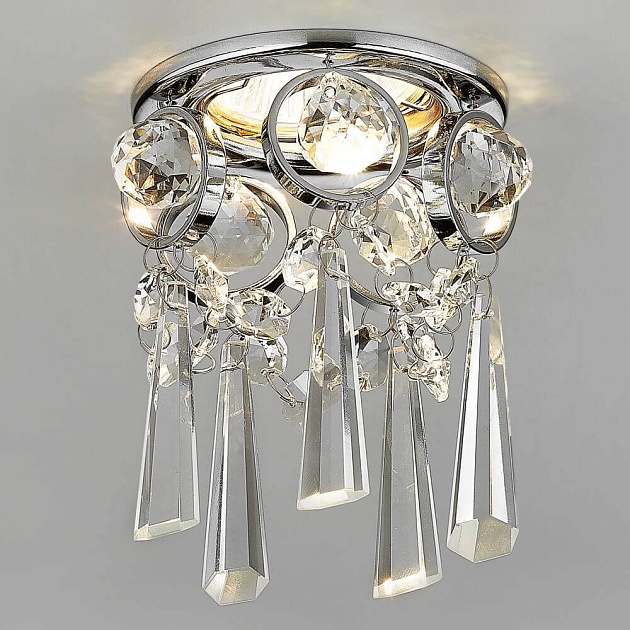 Встраиваемый светильник Ambrella light Crystal K2222 CH/CL Фото № 2
