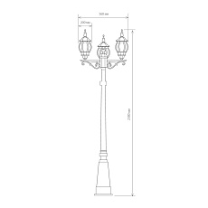 Садово-парковый светильник Elektrostandard Classic a025754 1