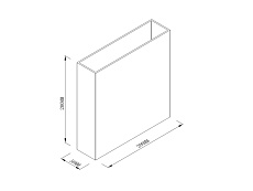 Декоративная накладка настенного светильника Lumker Форма GW-LVC200-GR 045687 1