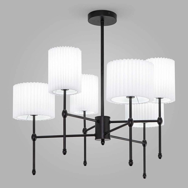 Подвесная люстра Eurosvet Notturno 60162/6 черный Smart изображение 1 Подвесная люстра Eurosvet Notturno 60162/6 черный Smart Фото № 1