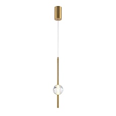 Подвесной светодиодный светильник Indigo Ciondolo 11066/1P Brass V000170L
