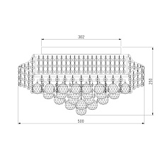 Потолочная люстра Eurosvet 16017/9 белый с серебром Strotskis 1
