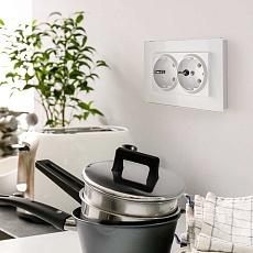 Рамка для двойной розетки Werkel Favorit белый W0081101 4690389160219 2