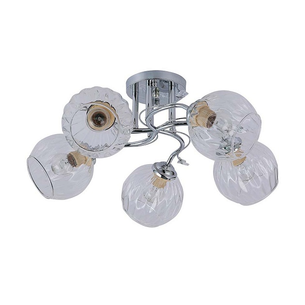 Потолочная люстра ЭкономСвет 10053/5CR CL Фото № 1