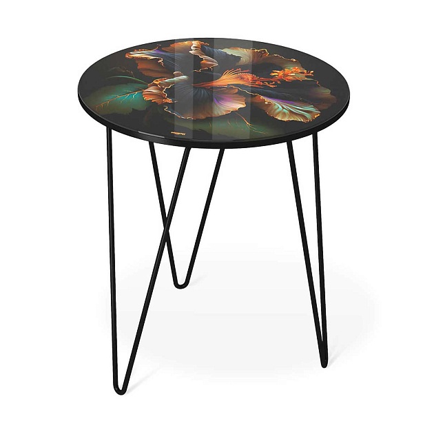 Журнальный стол Sheffilton SHT-CT27 ночной цветок/черный муар 4007482108 Фото № 1