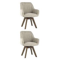 Комплект стульев Stool Group вращающийся MANS латте 2 шт. LW1908-SV FG11303-3 X2
