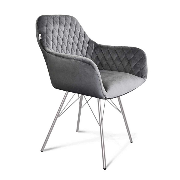 Кресло Sheffilton SHT-ST38/S37 угольно-серый/хром лак 6736291101 изображение 1 Кресло Sheffilton SHT-ST38/S37 угольно-серый/хром лак 6736291101 Фото № 1