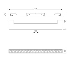 Трековый светодиодный светильник Elektrostandard Slim Magnetic 85196/01 a066588 1