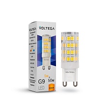 Лампа светодиодная Voltega G9 5W 3000К прозрачная VG9-K3G9warm5W 7185