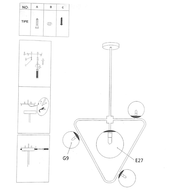 Подвесная люстра Imperium Loft Cosmogony 151873-26 Фото № 5