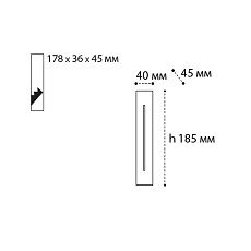 Встраиваемый светодиодный светильник Italline IT06-6040 black 3000K 2