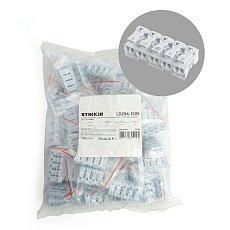 Клемма монтажная с/з Stekker для подключения фазных проводников, 5 контактных групп (3 ввода, 3 вывода на полюс), LD294-5105 32959