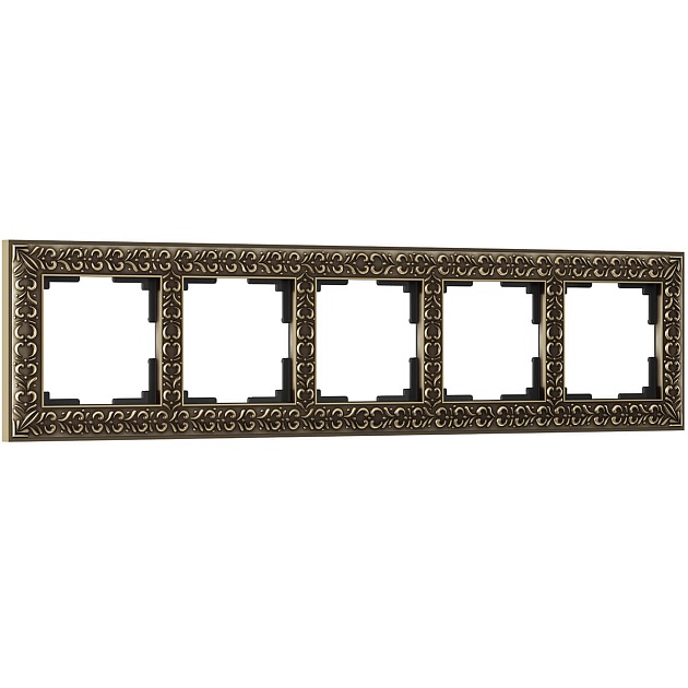 Рамка Werkel Antik на 5 постов бронза WL07-Frame-05 4690389063657 Фото № 1