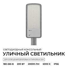 Уличный консольный светодиодный светильник OGM O29-04 2