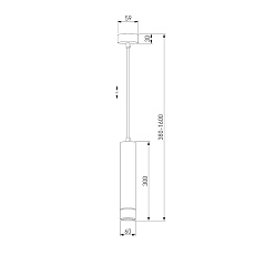 Подвесной светильник Elektrostandard DLN107 GU10 белый/серебро a047735 4