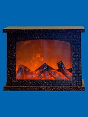 Фигурка светодиодная «Камин» 21x28см Uniel ULD-L2821-005/DNB/Red Brown Fireplace UL-00007291 1