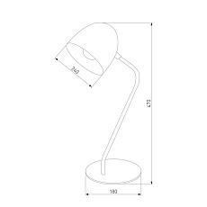 Настольная лампа TK Lighting 5193 Soho White 1