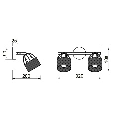 Спот Vele Luce Modello VL6452W02 4