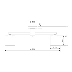 Потолочная люстра Eurosvet Glimmer 501001/8 черный жемчуг a072605 1
