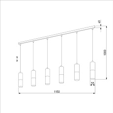 Подвесной светильник TK Lighting 4368 Elit Black 1