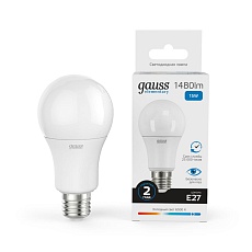 Лампа светодиодная Gauss E27 15W 6500K матовая 23235 2