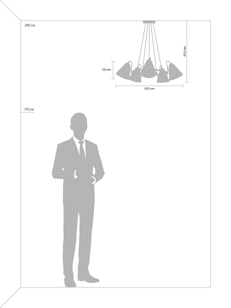 Люстра Freya FR8001PL-05WG Фото № 5