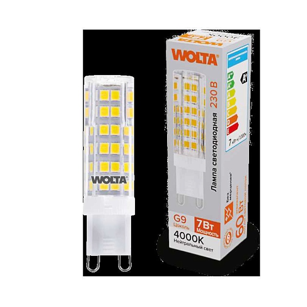 Светодиодная лампа WOLTA WSTD-JCD-7W4KG9-C Фото № 1