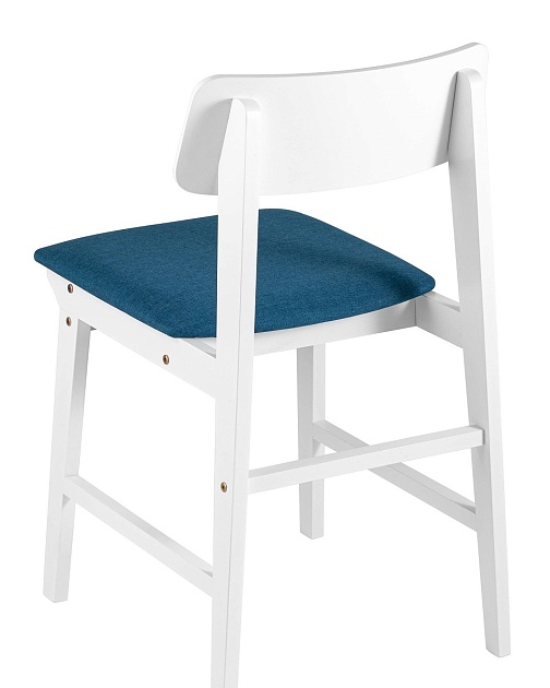 Комплект стульев Stool Group ODEN WHITE мягкое сидение синее 2шт. MH52035 WHITE APPLE-7 BLUE X2 фото 7